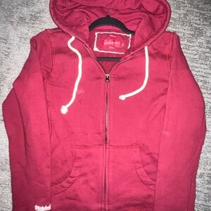 Mitchell & Ness Maroon Hoodie Jacket NWOT